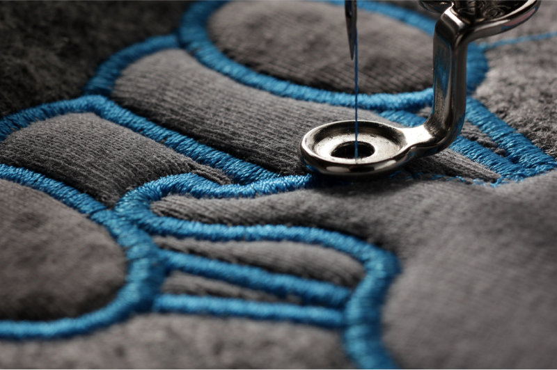 Custom embroidery services for clothing and accessories
